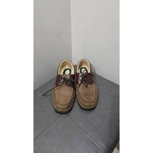Nunn Bush Comfort Shoes Brown Leather Mens 12 M 12M Preppy Academia Boat Shoes